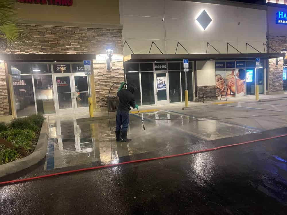 Retail Store Pressure Washing image