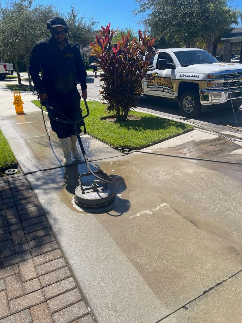 Project Pressure Washing Magic on Sun City Sidewalks image